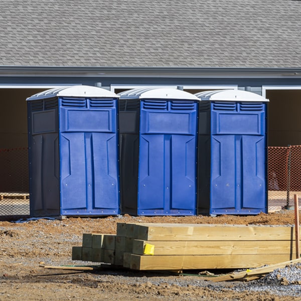 how often are the portable toilets cleaned and serviced during a rental period in Topsham